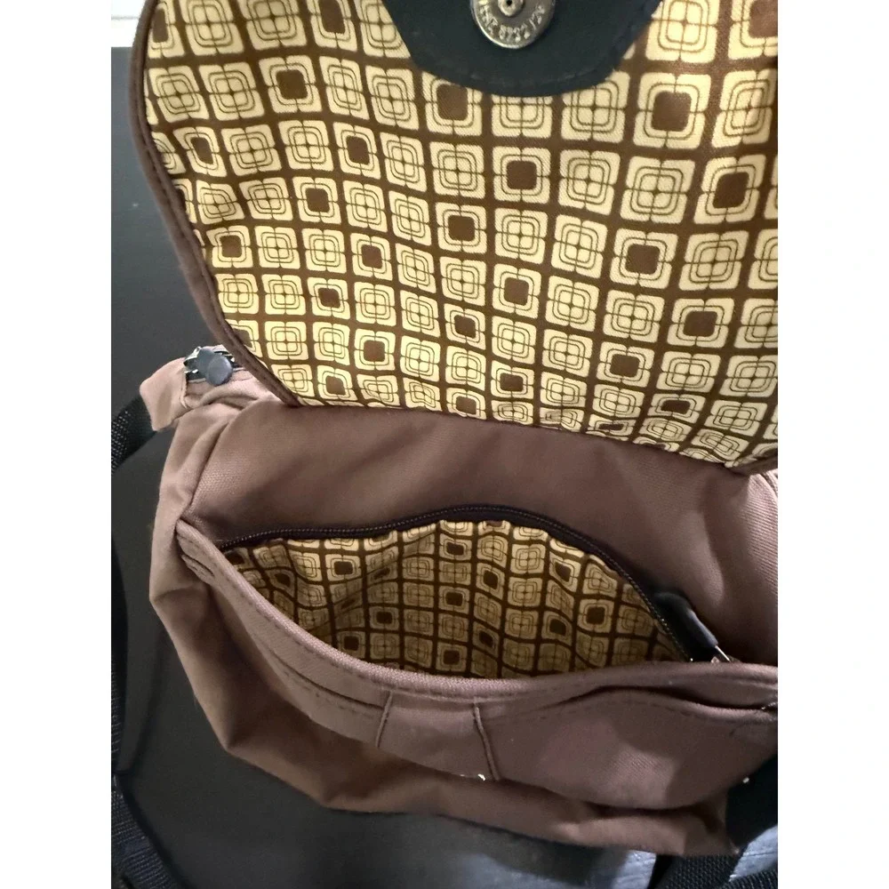 Overland Equipment Brown Canvas Crossbody Bag Chico CA Made Messenger Bag